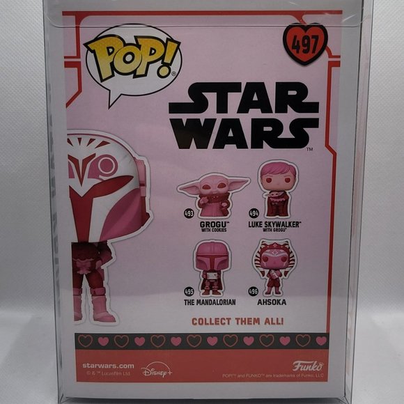 Star Wars Bo-Katan Kryze (Pink Valentine) Funko Shop Exclusive Funko Pop - Picture 3 of 8